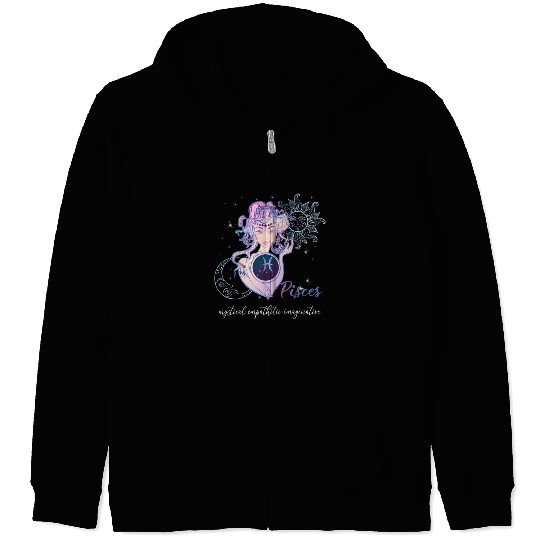 Pisces Zodiac Sign Pisces Horoscope Astrology Zip Hoodies