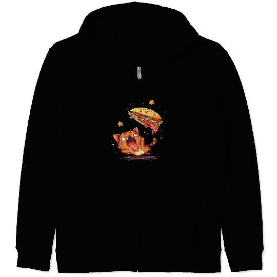 Cat and Taco A Perfectly Delicious Pair Zip Hoodies