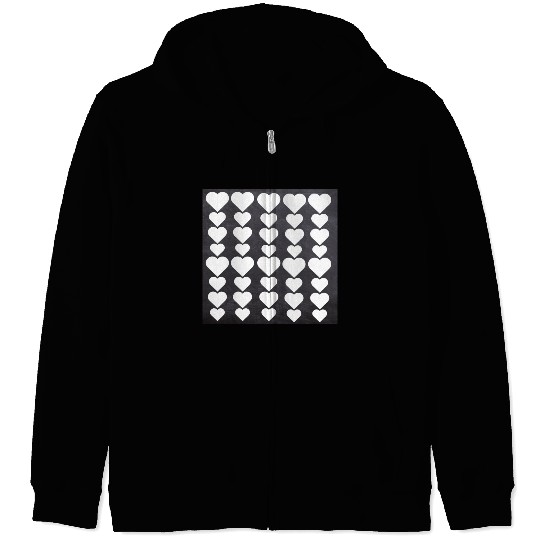 A heart shap Zip Hoodies