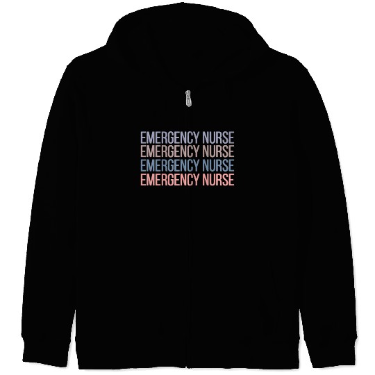 Er Nurse Emergency Room Nurse Registered Nurse Zip Hoodies