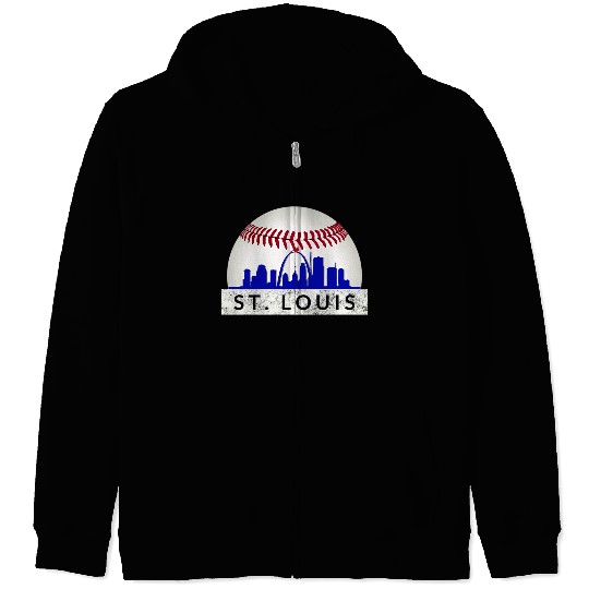 Saint Louis Red Cardinal Dress Hometown Skyline Gi Zip Hoodies