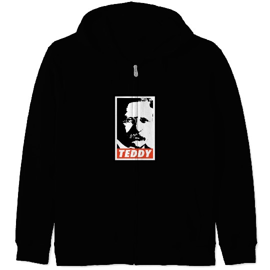 Teddy Roosevelt Zip Hoodies
