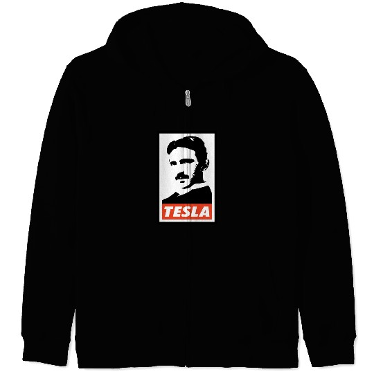 Nikola Tesla Zip Hoodies