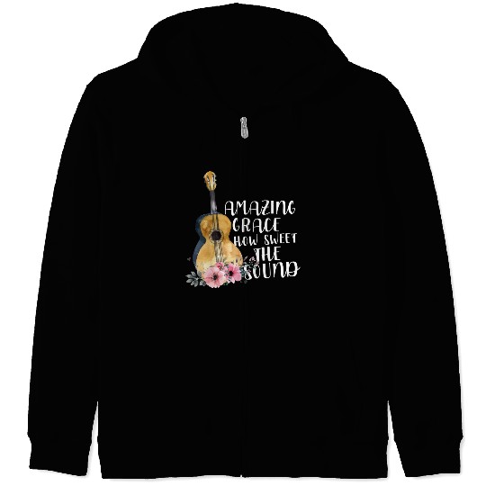 Amazing Grace How Sweet The Sound Zip Hoodies