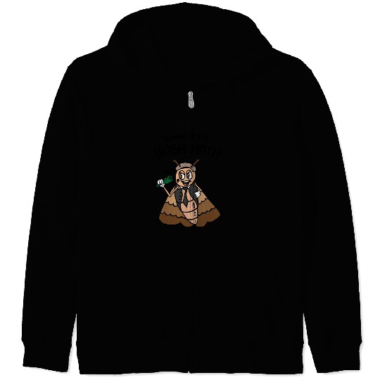 Beware Of The Irish Moth Mob Zip Hoodies