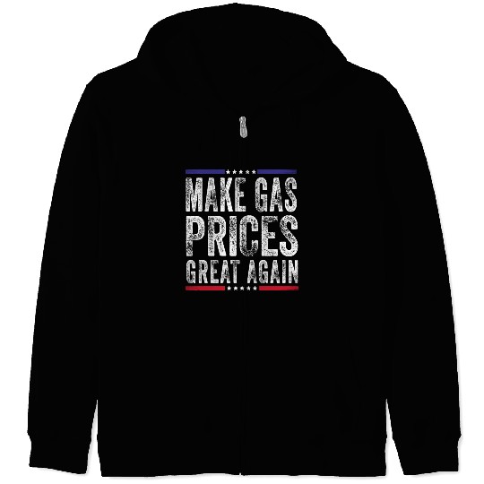 Make Gas Prices Great Again Anti Biden Republican Zip Hoodies