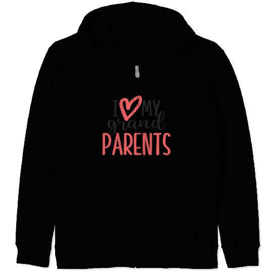 I love my grandparents Zip Hoodies