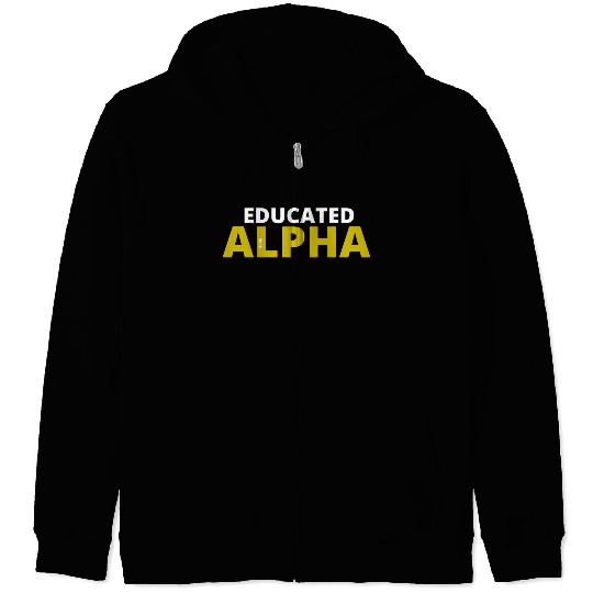 Educated Alpha 1906 Apa Fraternity For Zip Hoodies