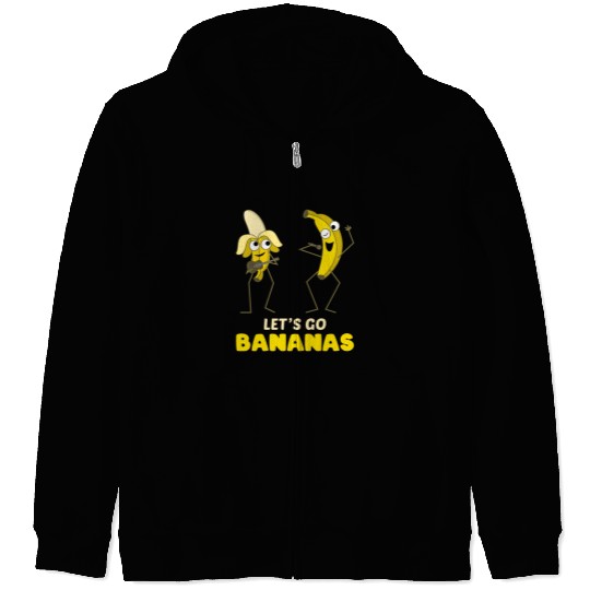 Singing Funny Banana Meme Let Us Go Banana Zip Hoodies