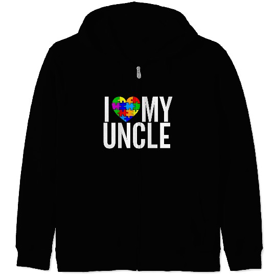 I Love my Uncle Zip Hoodies