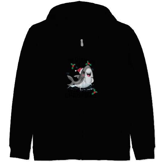 Great White Christmas Zip Hoodies