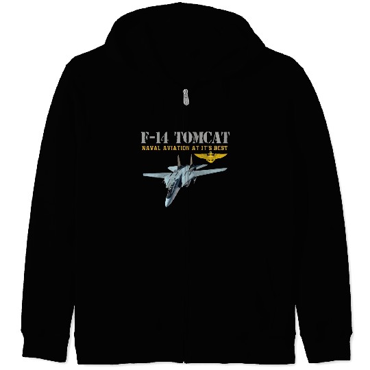 F 14 Tomcat Naval aviation Zip Hoodies
