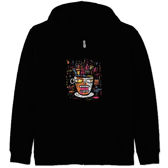 Coffee Rhapsody Zip Hoodies