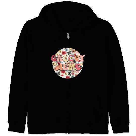 GROOVY MEME Zip Hoodies