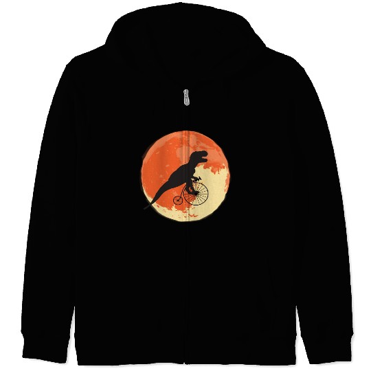 T Rex On The Road Trip Through The World Zip Hoodies