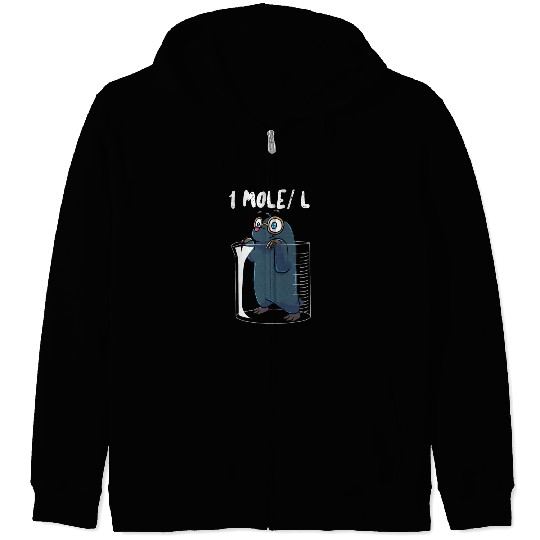 Chemistry Chemist Student Science Teacher Mole Zip Hoodies