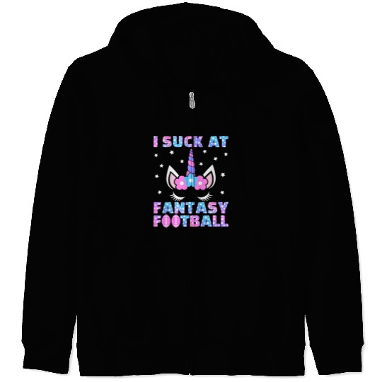 I Suck at Fantasy Football Loser Punishment Funny Zip Hoodies