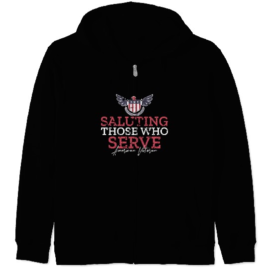 American Veteran | US Veteran | Military Veteran Zip Hoodies