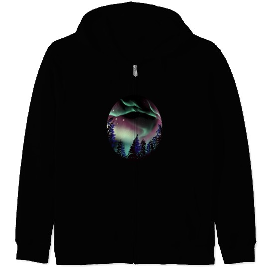 Northern Lights Aurora Borealis For Or Zip Hoodies