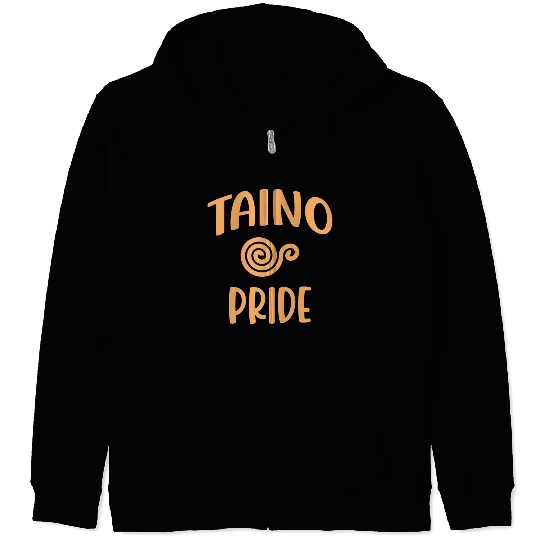 Taino pride snail petroglyph Zip Hoodies