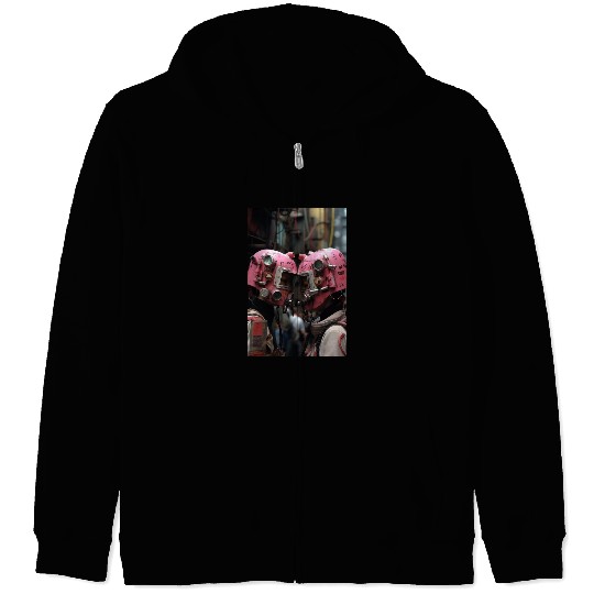 Futuristic Love - Cyberpunk Zip Hoodies