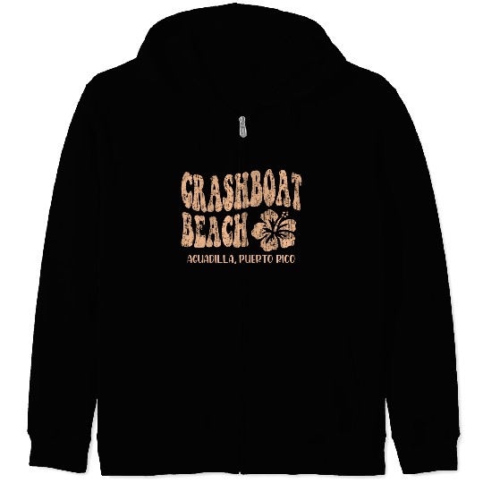 Crashboat beach Aguadilla Puerto Rico Zip Hoodies