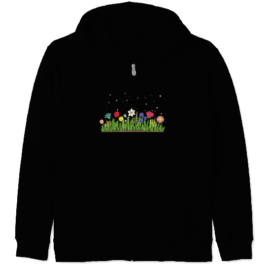 Garden of Firefly Zip Hoodies