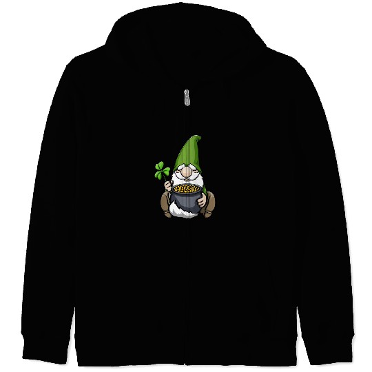 Pot of Gold Gnome Zip Hoodies