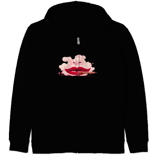 sexy lips Zip Hoodies