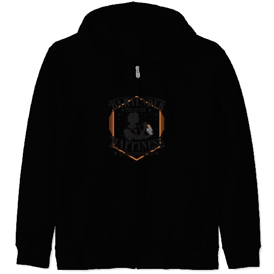 bartender happiness Zip Hoodies