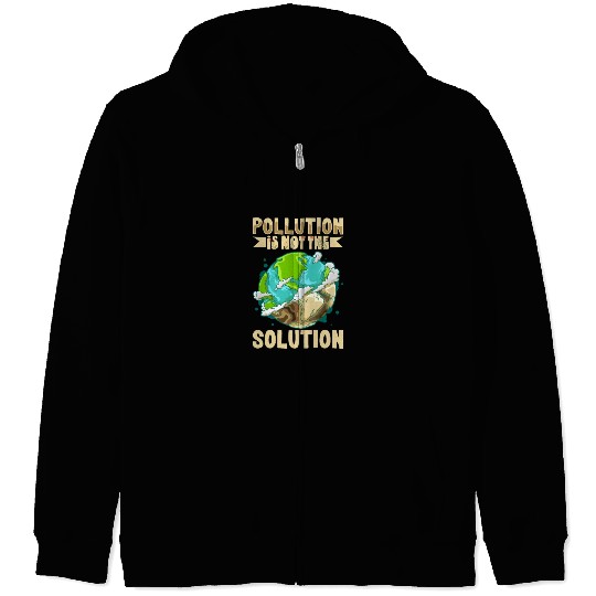Climate Change Environmental Earth Day Planet Zip Hoodies