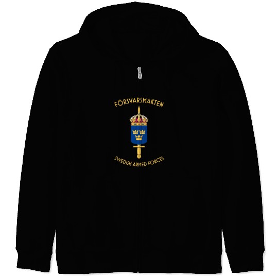 swedish armed forces Zip Hoodies