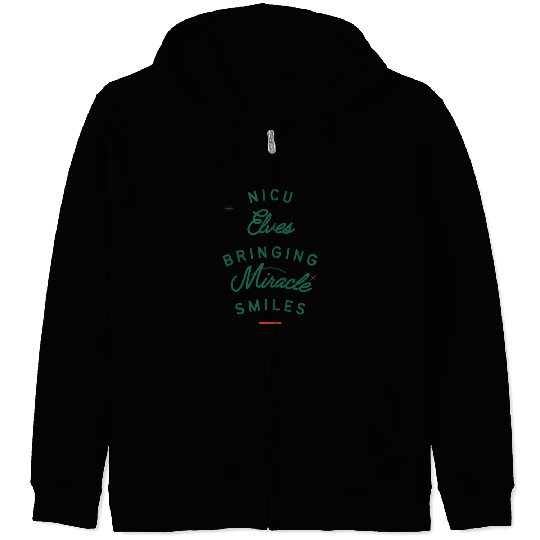 Cute NICU Christmas design Zip Hoodies