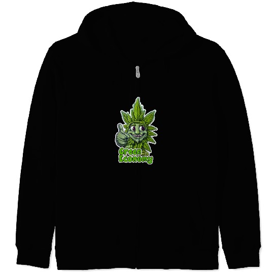 Green Economy Zip Hoodies