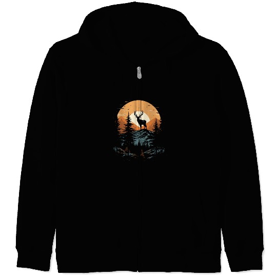 Stay Hidden, Stay Successful Deer Hunting Zip Hoodies
