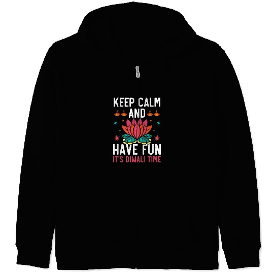 Happy Diwali Diwali Festival Indian Hindu Hinduism Zip Hoodies