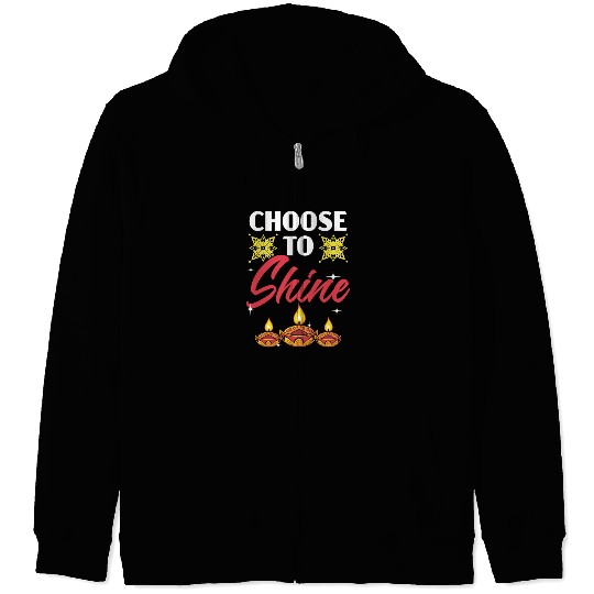 Happy Diwali Diwali Festival Indian Hindu Hinduism Zip Hoodies