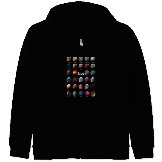 Exoplanets Extrasolar Planets Astronomy Science Zip Hoodies