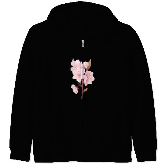 sakura Zip Hoodies