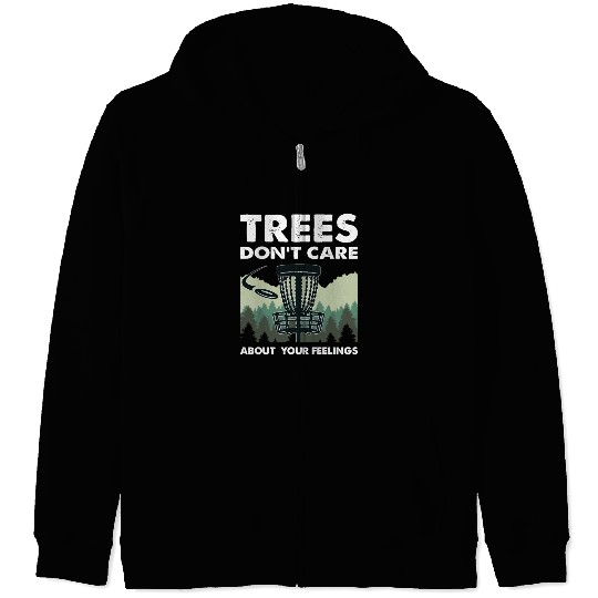 Funny Disc Golf Trees Feeling Folf Frolf Men Zip Hoodies