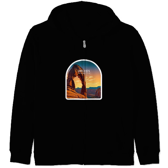 Arches National Park Zip Hoodies