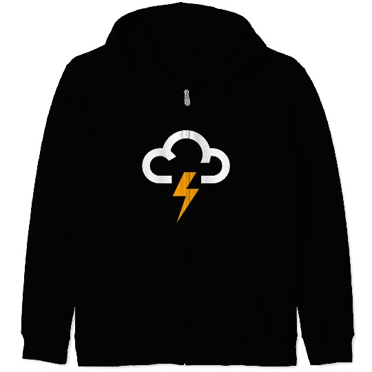 Mood Lightning Rain Sad Anger Zip Hoodies