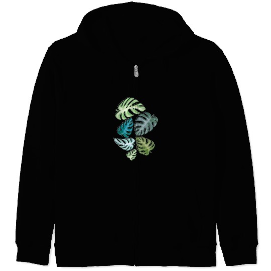 Leaves Tropical Nature Rainforest Plant Zip Hoodies