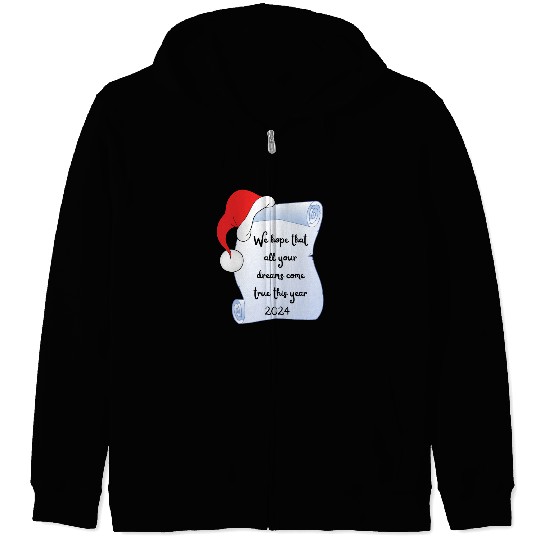 Santa Claus wishes Zip Hoodies