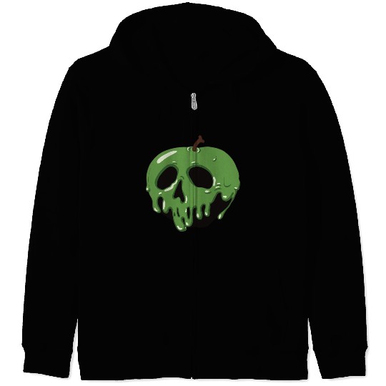 Poison Green Apple Zip Hoodies