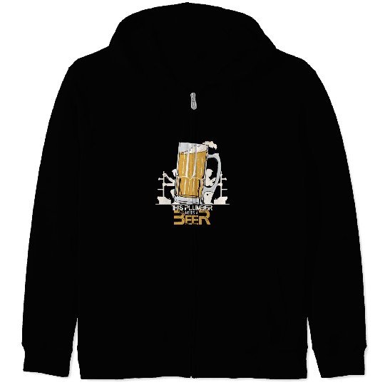 I LOVE BEER Zip Hoodies