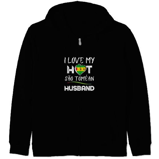 São Toméan Husband Proud Wife Zip Hoodies