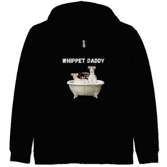 Whippet Club Whippet World Whippet Community Zip Hoodies