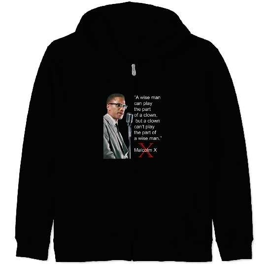 Malcolm X Zip Hoodies