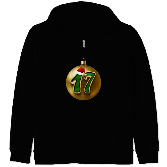 17 Years Young - Seventeen Christmas Balls Zip Hoodies